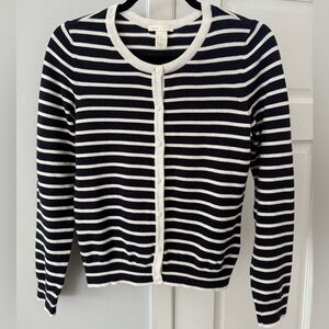 H&M Striped Black and White Women's Sweater